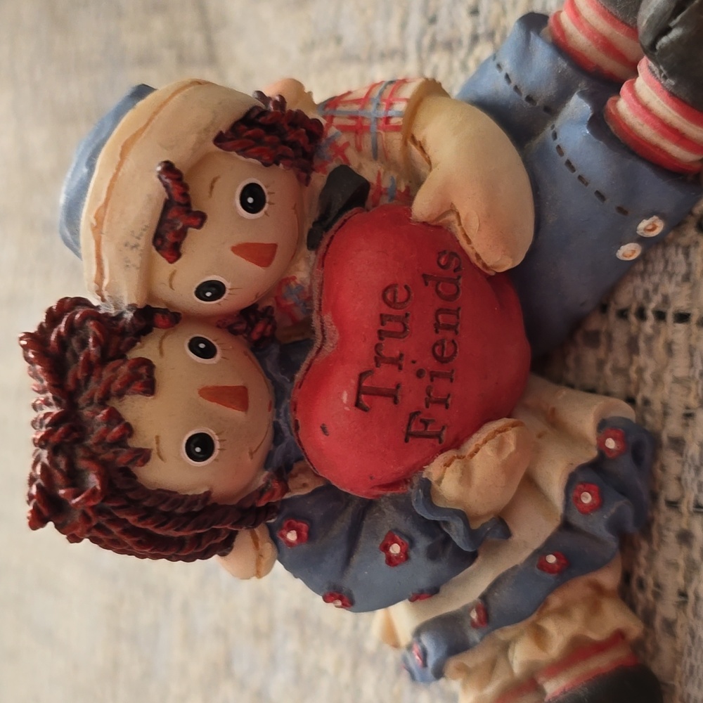 RAGEDY ANN & ANDY ENESCO FIGURINE TRUE FRIENDS VINTAGE DECOR LIMITED EDITION